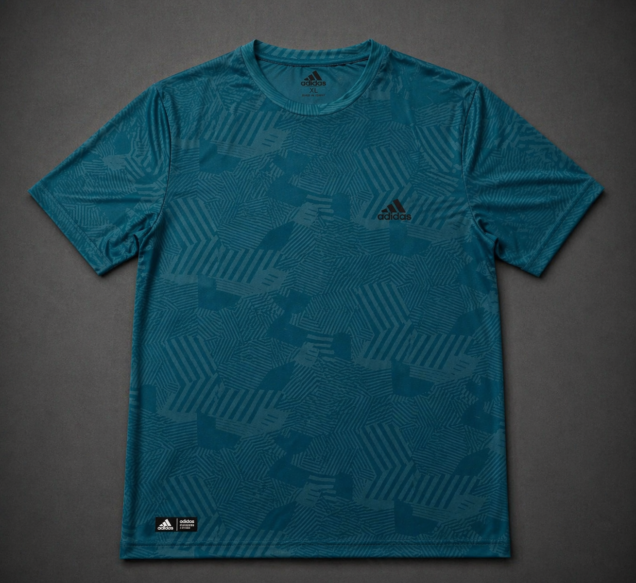 file_000000003f50720ca95f5ea8af509dd8 Adidas Geographic patterned round t-shirt - Image 1