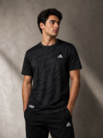 Premium Rosetta Fabric Adidas Patterned round t-shirt - Image 3